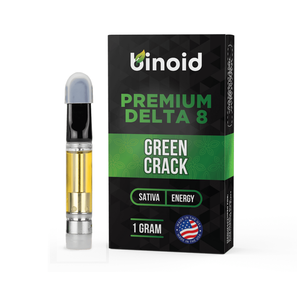 Binoid Delta 8 THC Vape Cartridge - Green Crack Best Sales Price - Vape Cartridges