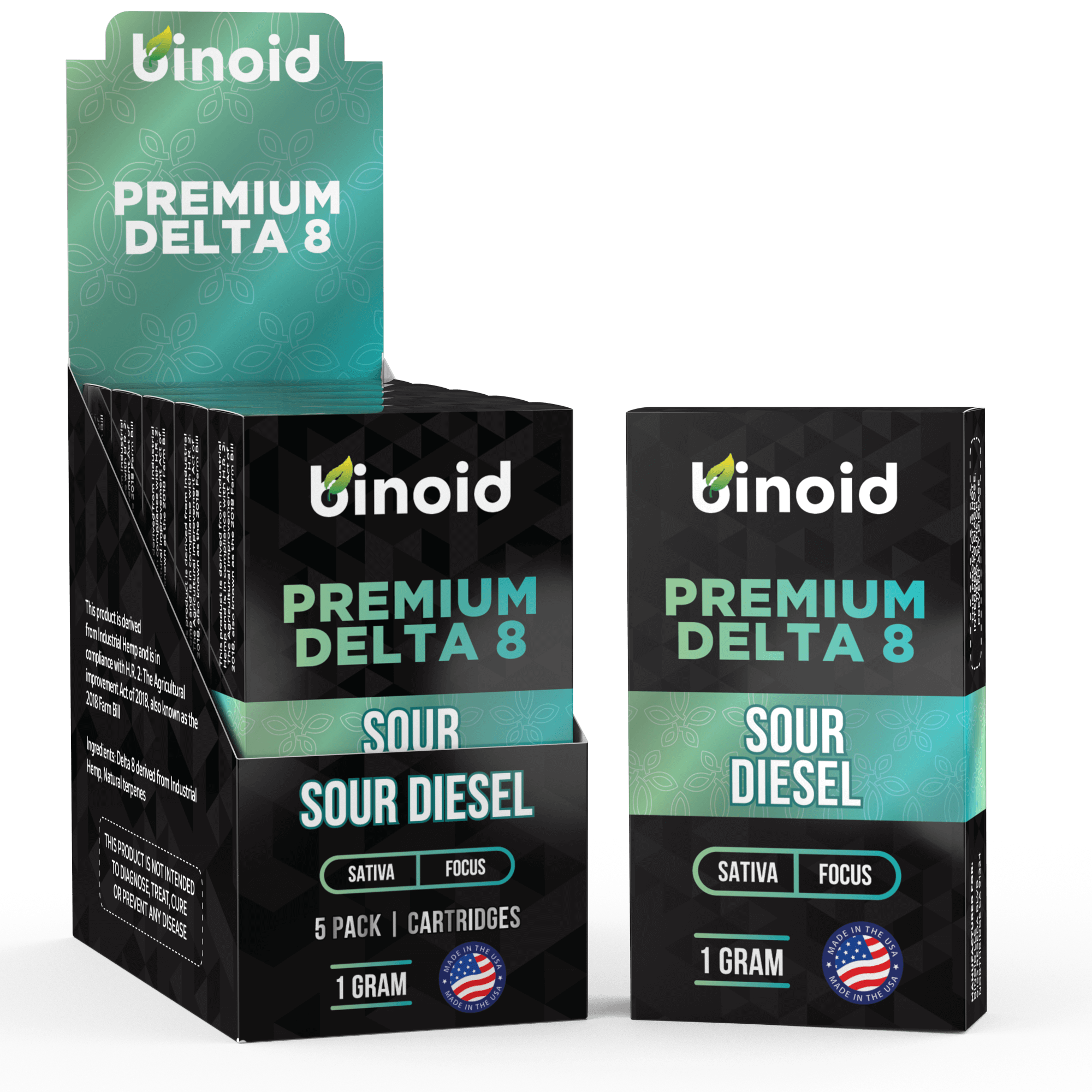 Binoid Delta 8 THC Vape Cartridge - Sour Diesel Best Sales Price - Vape Cartridges