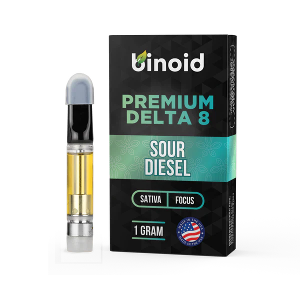 Binoid Delta 8 THC Vape Cartridge Sour Diesel Best Sales Price - Vape Cartridges