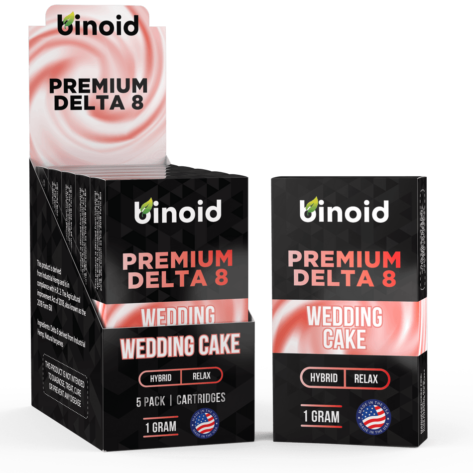 Binoid Delta 8 THC Vape Cartridge - Wedding Cake Best Sales Price - Vape Cartridges