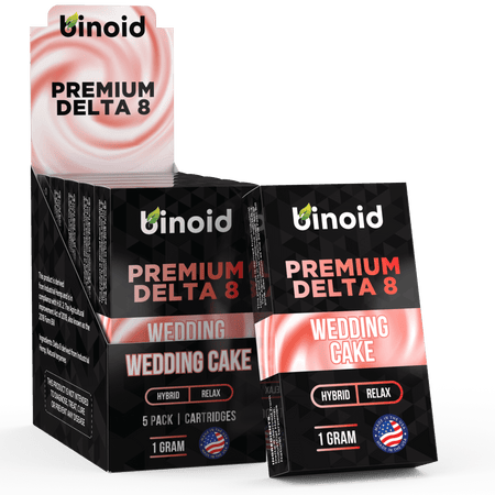 Binoid Delta 8 THC Vape Cartridge - Wedding Cake Best Sales Price - Vape Cartridges