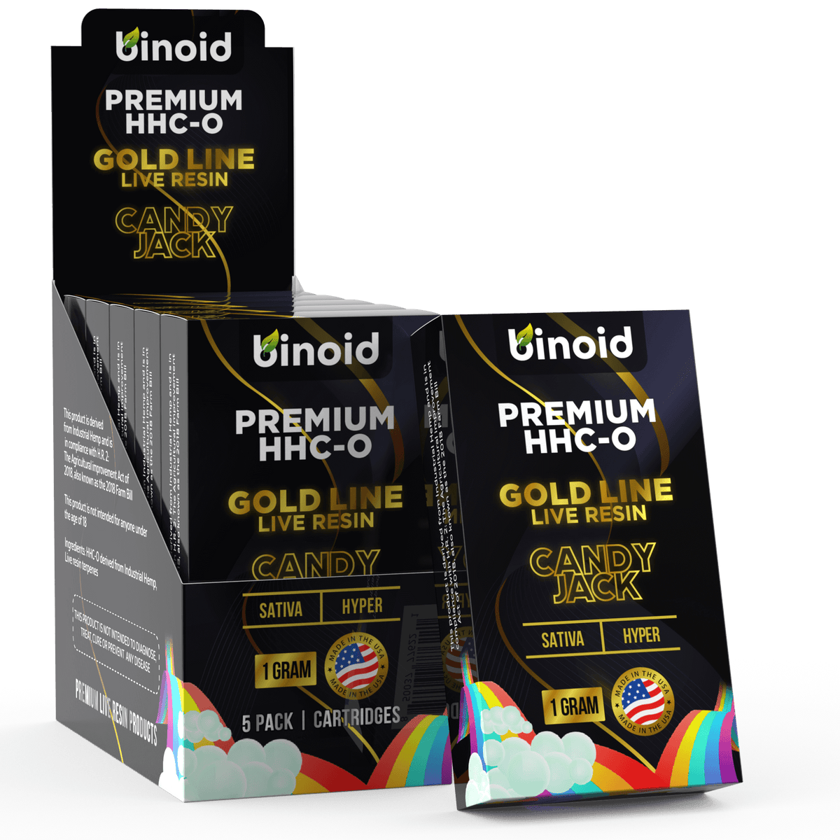 Binoid HHC-O Live Resin Vape Cartridge - Candy Jack Best Sales Price - Vape Cartridges