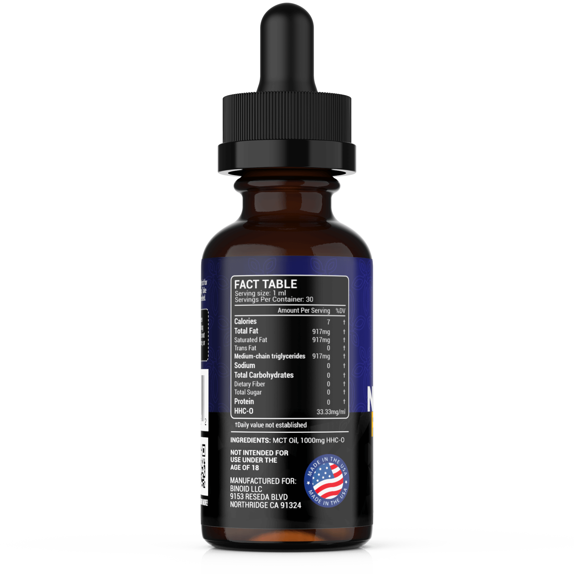 Binoid HHC-O Tincture - 1000mg Best Sales Price - Tincture Oil