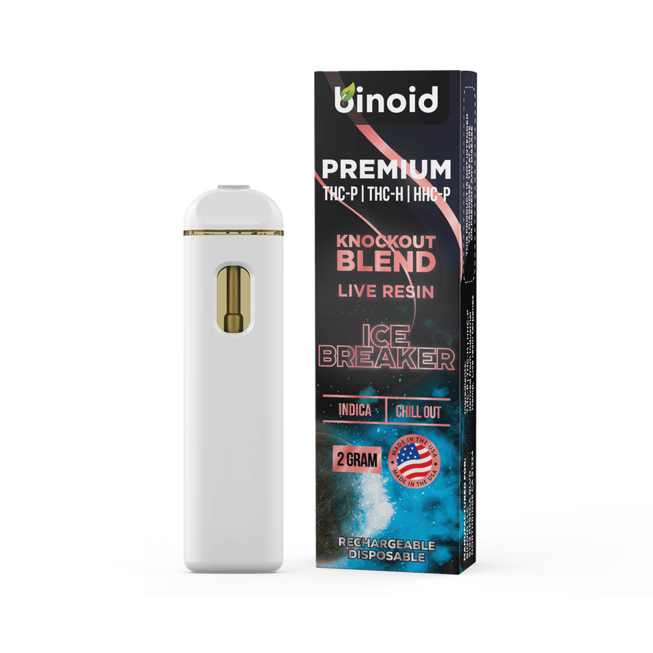 Binoid Knockout Blend Live Resin Disposable - 2 Gram Best Sales Price - Vape Pens