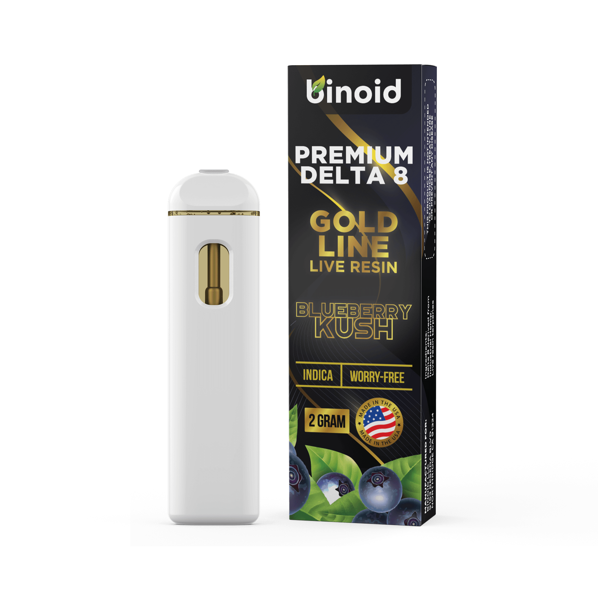 Binoid Live Resin Rechargeable Disposable (2g) Best Sales Price - Vape Pens