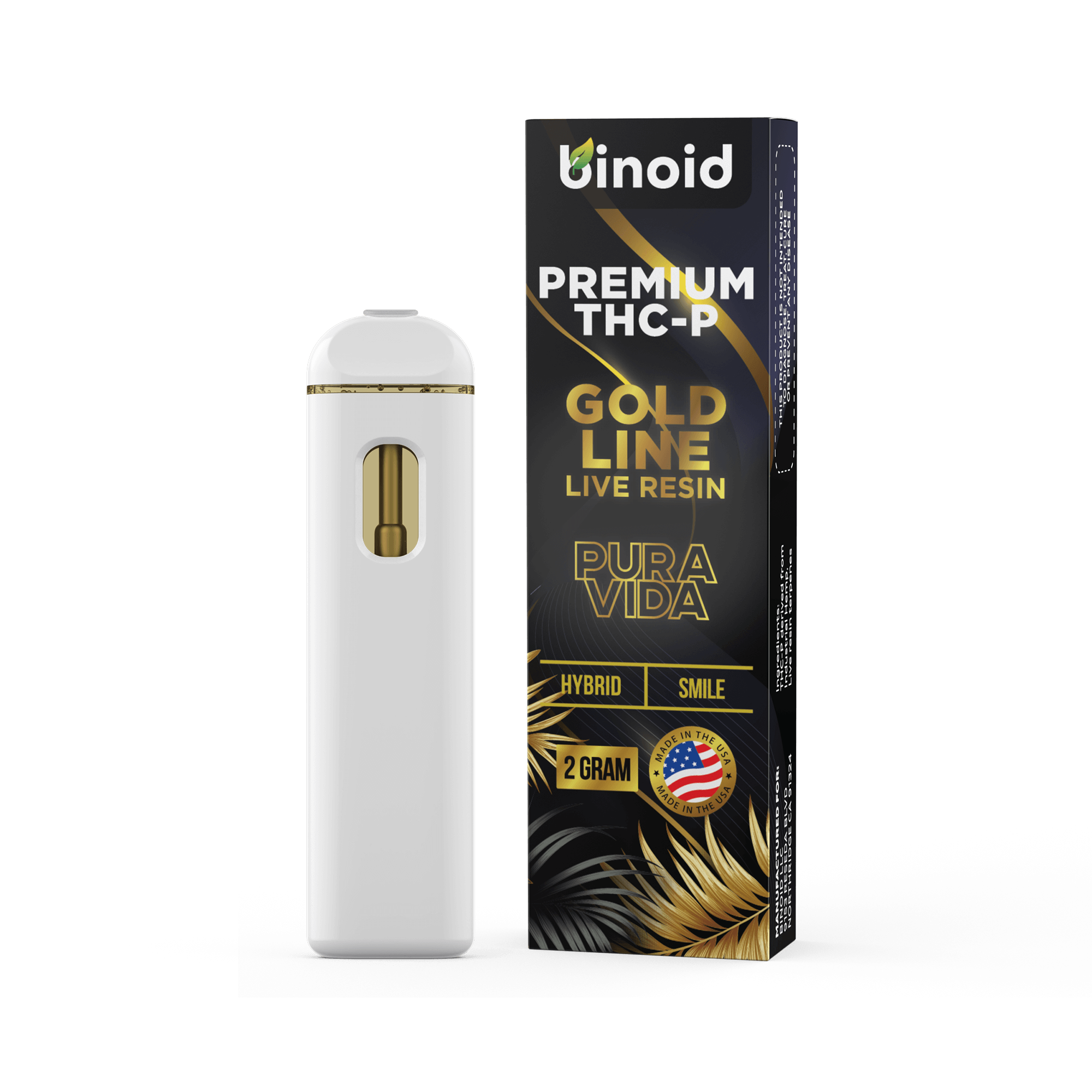 Binoid Live Resin Rechargeable Disposable (2g) Best Sales Price - Vape Pens