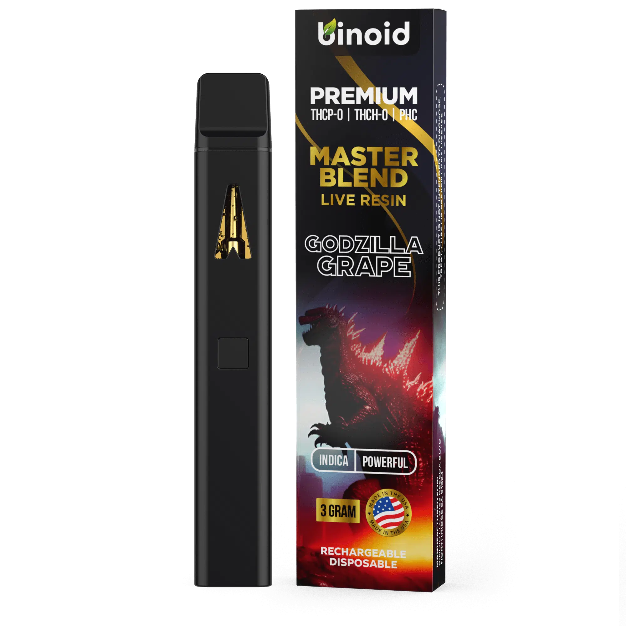 Binoid Master Blend Live Resin Disposables (3g) Best Sales Price - Vape Pens