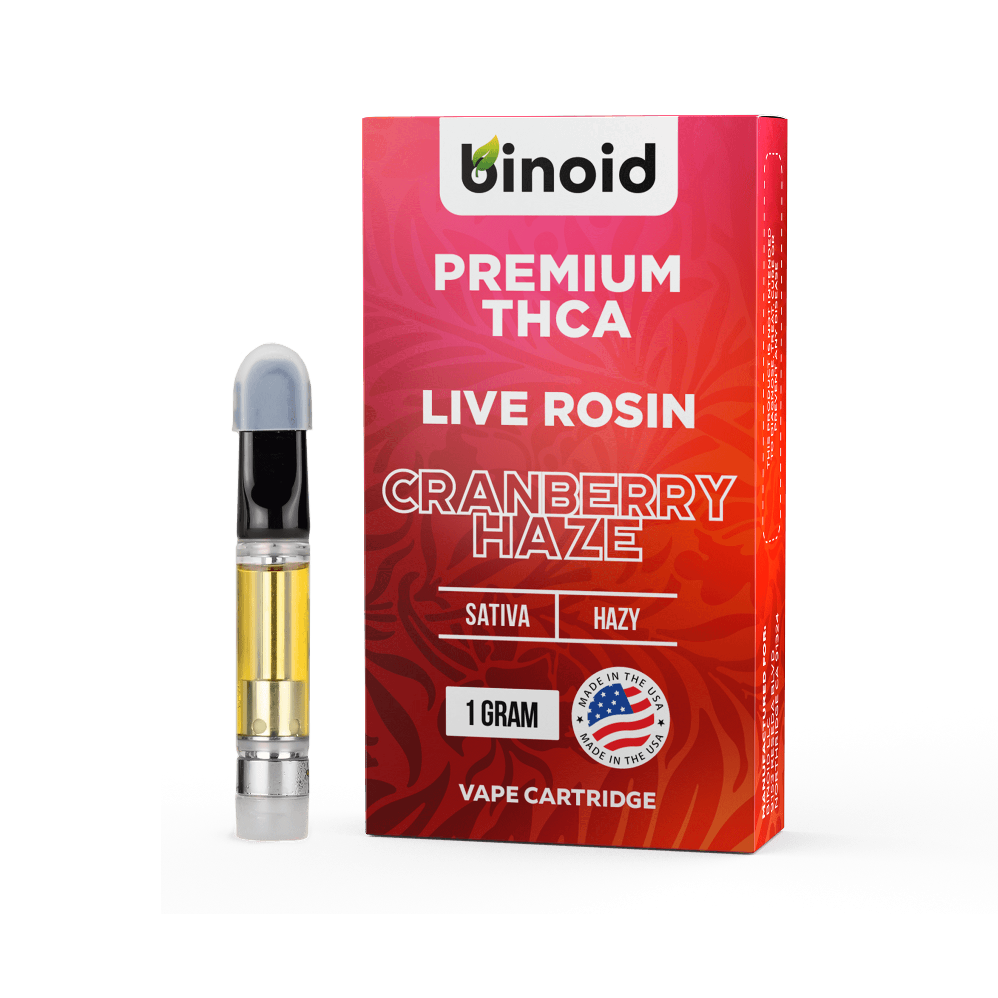 Binoid THCA Vape Cartridge - Live Rosin Best Sales Price - Vape Cartridges