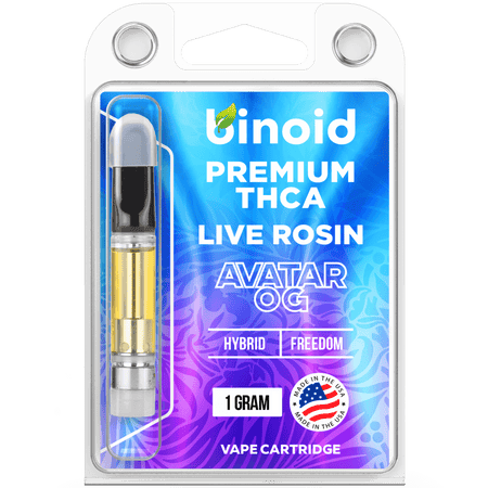 Binoid THCA Vape Cartridge - Live Rosin Best Sales Price - Vape Cartridges
