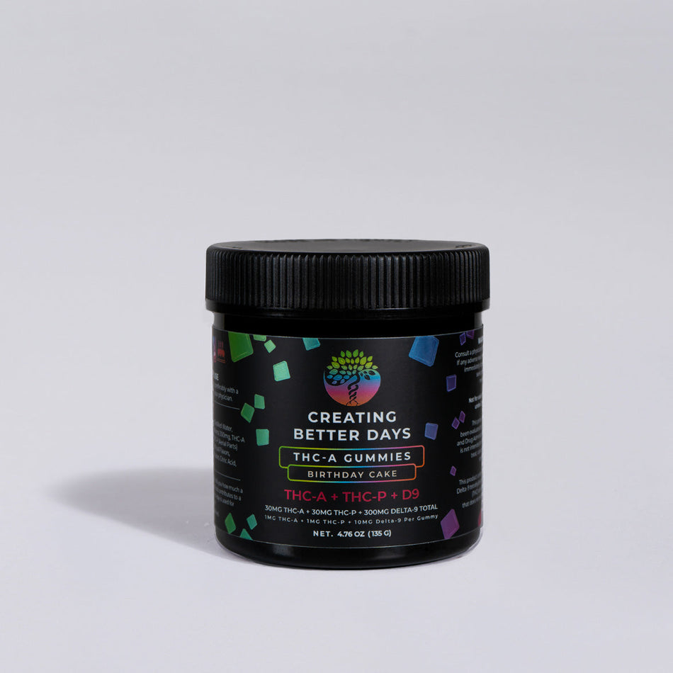 Birthday Cake THCA + THCP + Delta 9 Gummies 360 MG