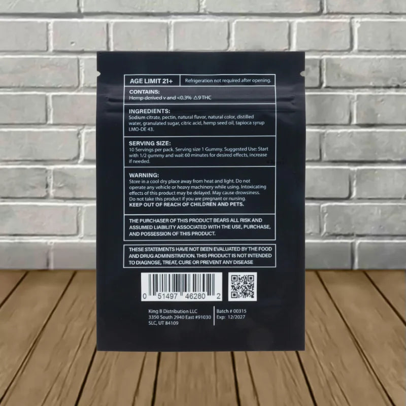 Kush Kube High Potency Blast Off Berry Blast Gummies 5000mg