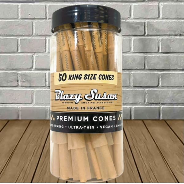Blazy Susan King Size Pre-Rolled Cones 50ct Jar Best Sales Price - Pre-Rolls