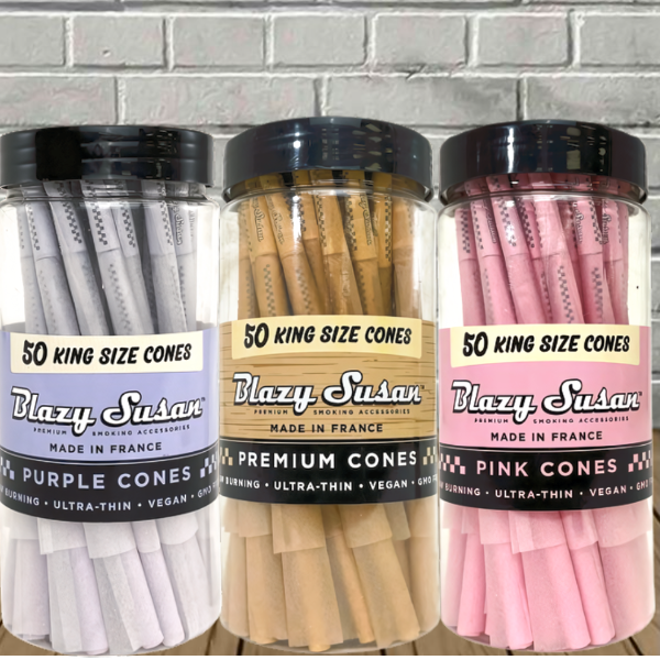 Blazy Susan King Size Pre-Rolled Cones 50ct Jar Best Sales Price - Pre-Rolls