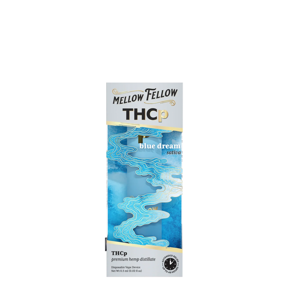 Mellow Fellow THCp 0.5g Disposable Vape - Blue Dream (Sativa) Best Sales Price - Vape Pens