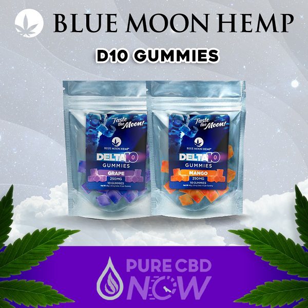Blue Moon Hemp Delta 10 Gummies 250mg/10ct Best Sales Price - Gummies