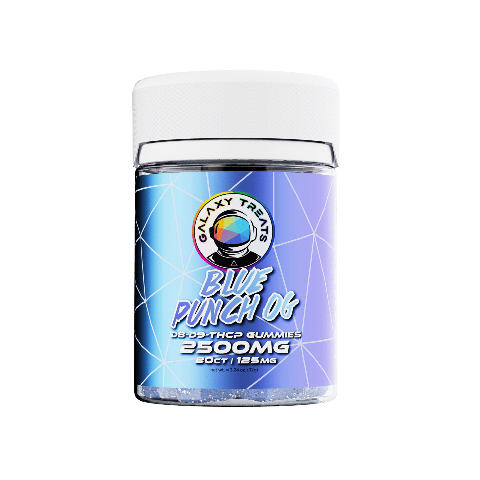 Galaxy Treats Blue Punch OG 2500mg D8 D9 THCP Gummies (20-CT) Best Sales Price - Gummies
