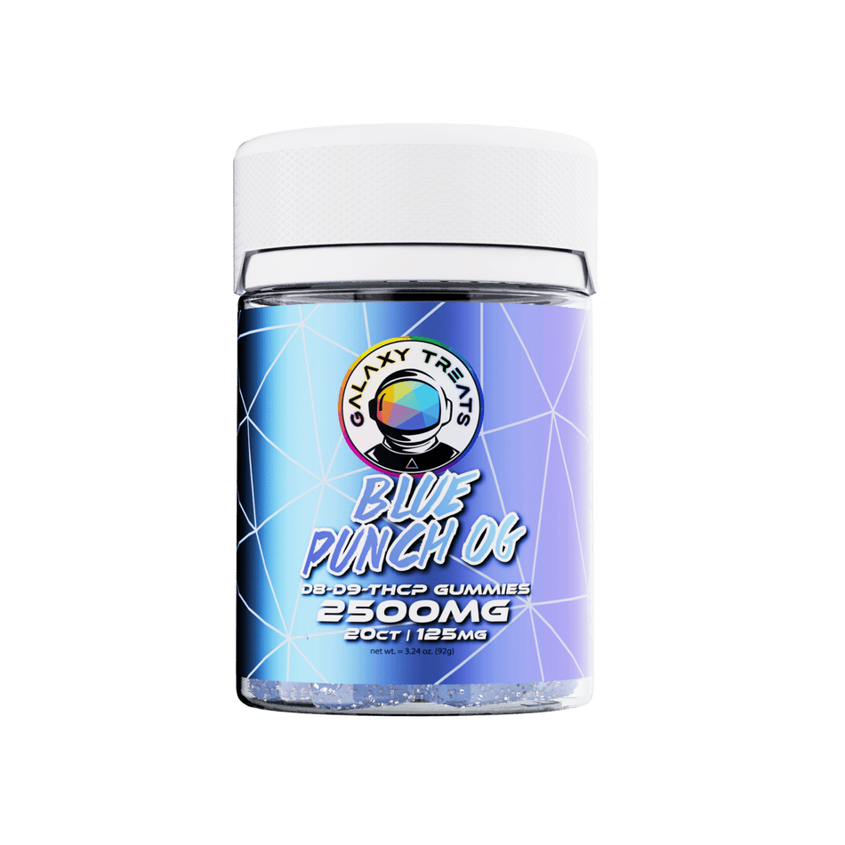 Galaxy Treats Blue Punch OG 2500mg D8 D9 THCP Gummies (20-CT) Best Sales Price - Gummies