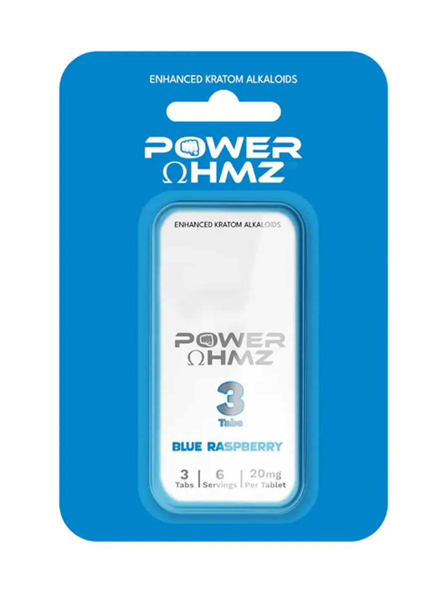 Blue Raspberry Power 7OHMZ Enhances Kratom Alkaloids 3ct