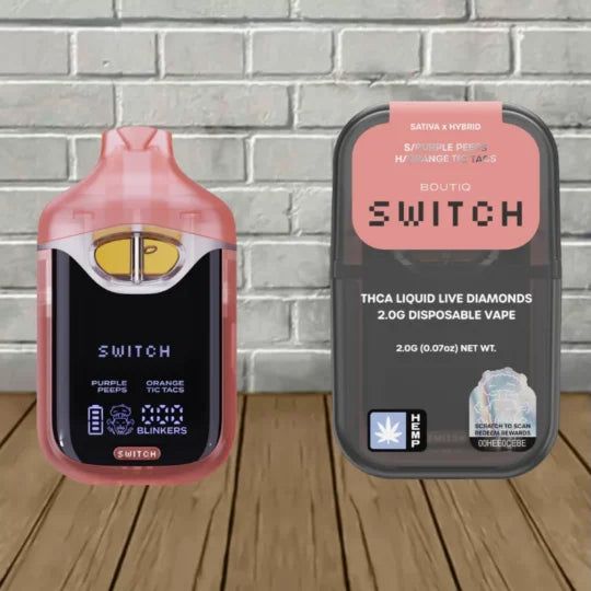 Boutiq Switch Glow THCa Liquid Diamonds Disposable Vape 2g