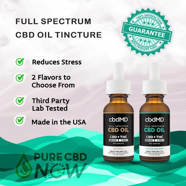 cbdMD Full Spectrum CBD Oil Tincture 30mL Best Sales Price - Tincture Oil