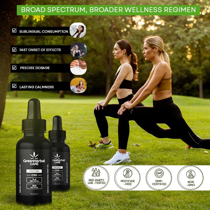 Green Herbal Care GHC Broad Spectrum CBD Oil Best Sales Price - Tincture Oil
