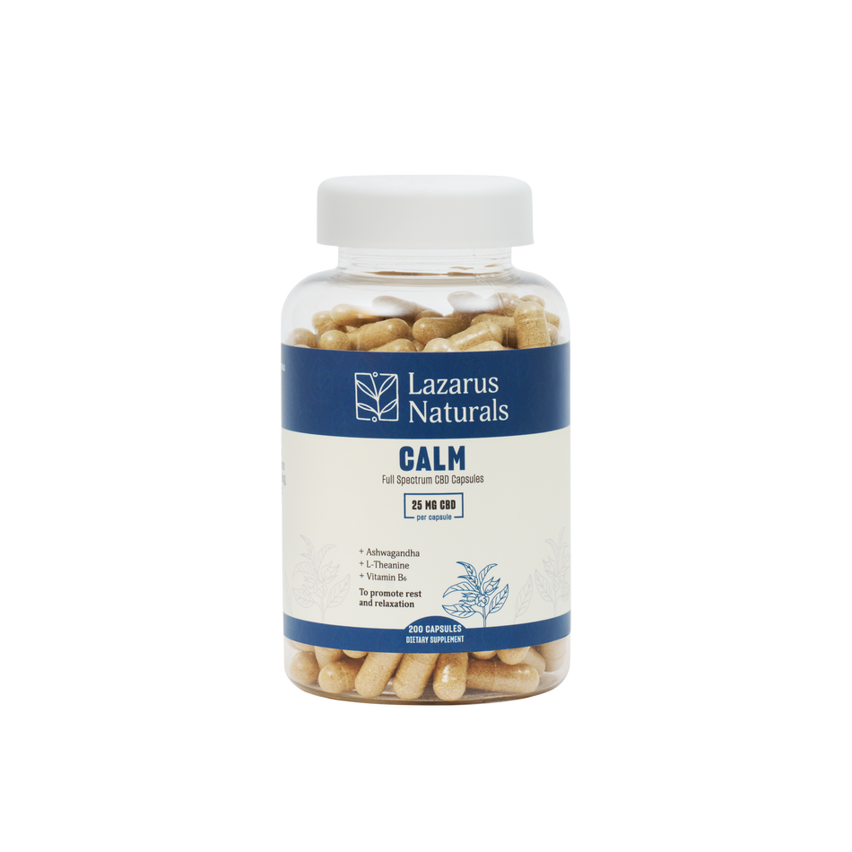 Lazarus Naturals CBD CAPSULES, CALM