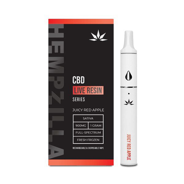 Hempzilla CBD Live Resin Rechargeable and Disposable 1 Gram Vapes Best Sales Price - Vape Pens