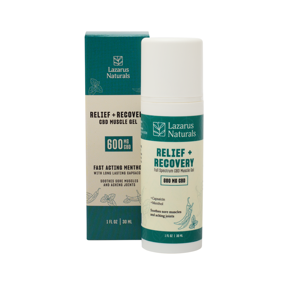Lazarus Naturals CBD MUSCLE GEL, RELIEF + RECOVERY