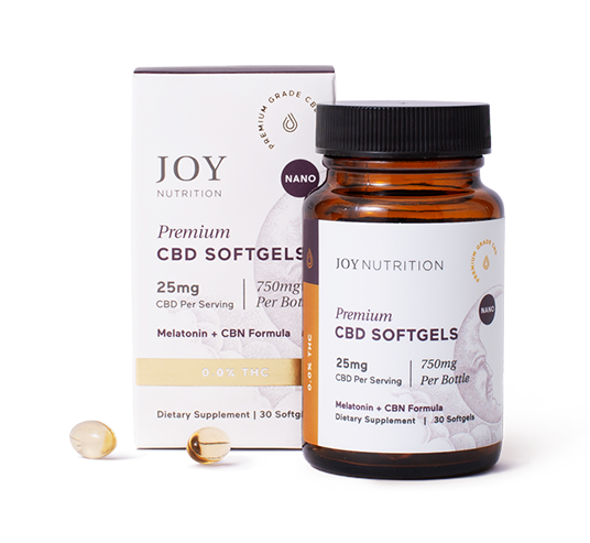 Joy Organics 25mg CBD Sleep Softgels with CBN