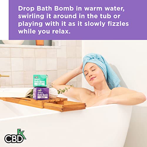 CBDfx 200mg CBD High Strength Soothing Bath Bomb Lavender Single Best Sales Price - Beauty