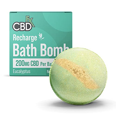CBDfx 200mg CBD High Strength Soothing Bath Bomb Lavender Single Best Sales Price - Beauty