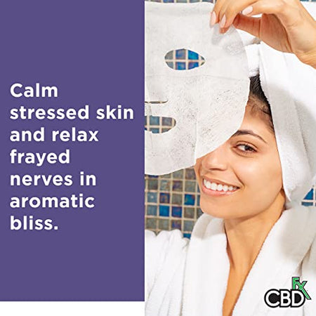 CBDfx 50mg CBD Night/Lavender Face Mask Spa Quality Ingredients Single Best Sales Price - Beauty