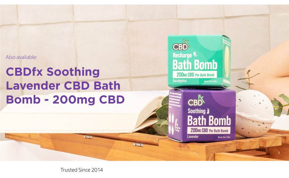 CBDfx CBD BATH BOMB - RECHARGE EUCALYPTUS 200MG Best Sales Price - Beauty