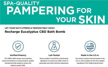 CBDfx CBD BATH BOMB - RECHARGE EUCALYPTUS 200MG Best Sales Price - Beauty
