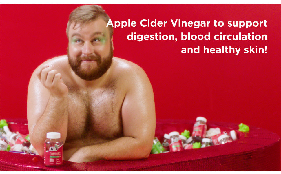 CBDfx CBD Gummies - Broad Spectrum Apple Cider Vinegar Gummies 25MG 1500MG Best Sales Price - Gummies