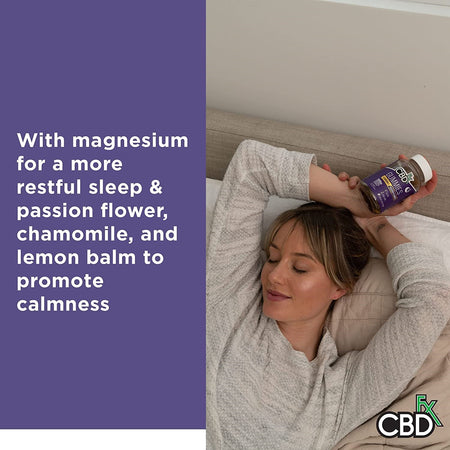 CBDfx CBD Gummies - Broad Spectrum Melatonin Sleep Gummies - 25MG - 1500MG Best Sales Price - Gummies