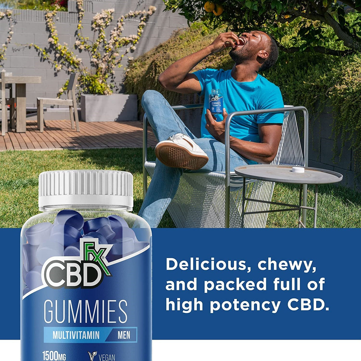 CBDfx CBD Gummies - Broad Spectrum Mens Multivitamin Gummies - 25MG - 1500MG Best Sales Price - Gummies