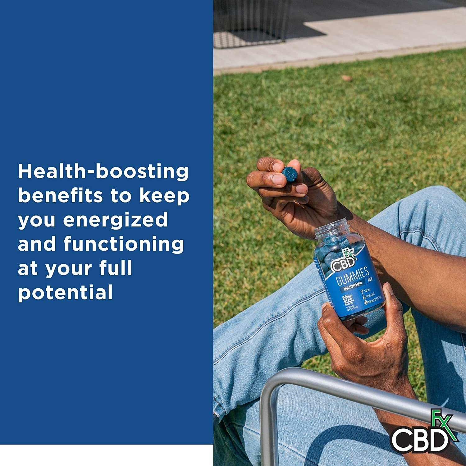 CBDfx CBD Gummies - Broad Spectrum Mens Multivitamin Gummies - 25MG - 1500MG Best Sales Price - Gummies