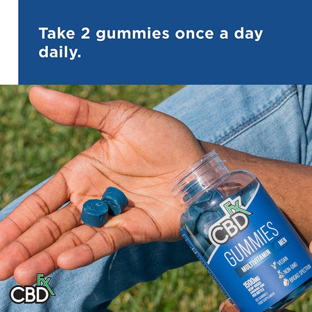 CBDfx CBD Gummies - Broad Spectrum Mens Multivitamin Gummies - 25MG - 1500MG Best Sales Price - Gummies