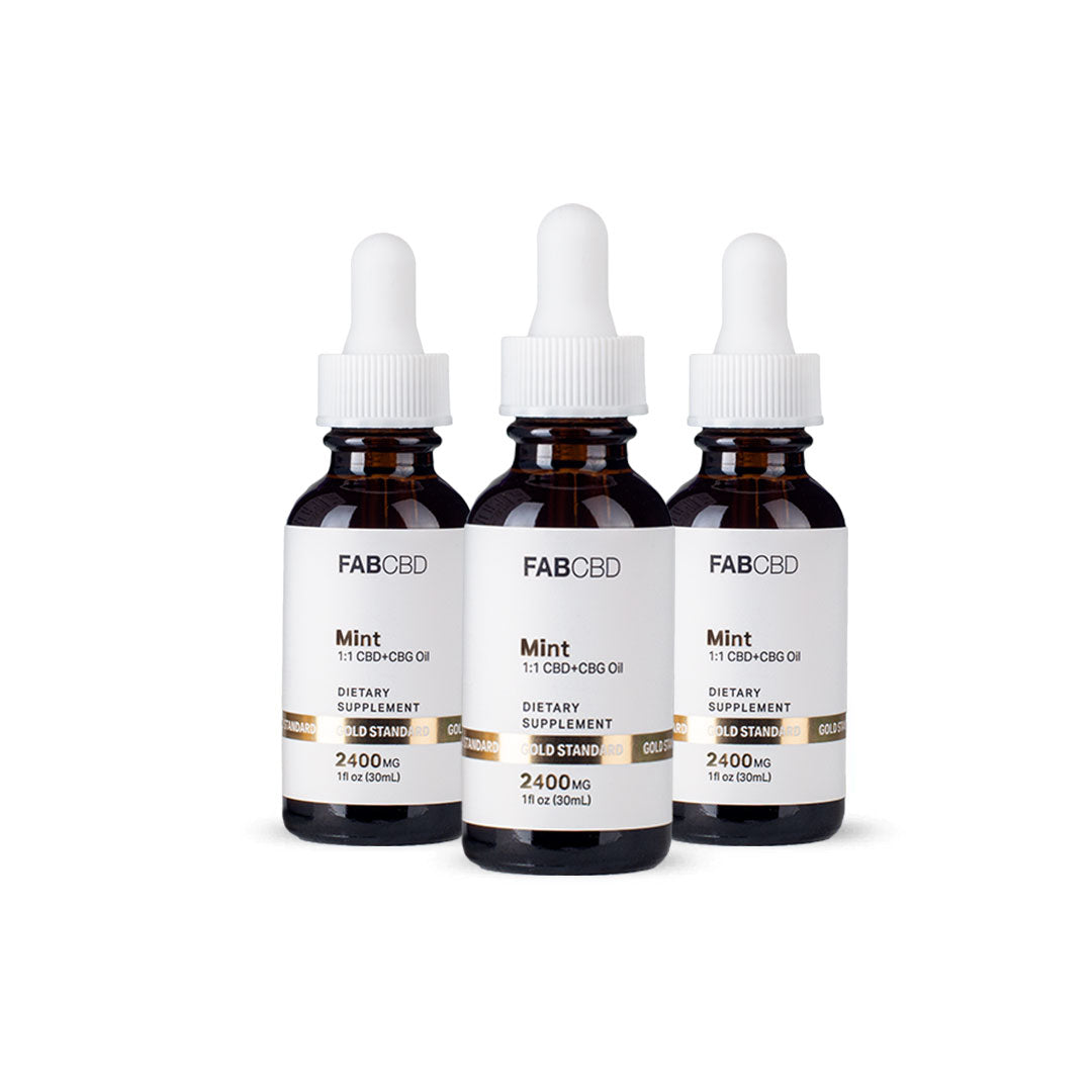 FAB CBD+CBG Oil Mint Flavor Best Sales Price - Tincture Oil