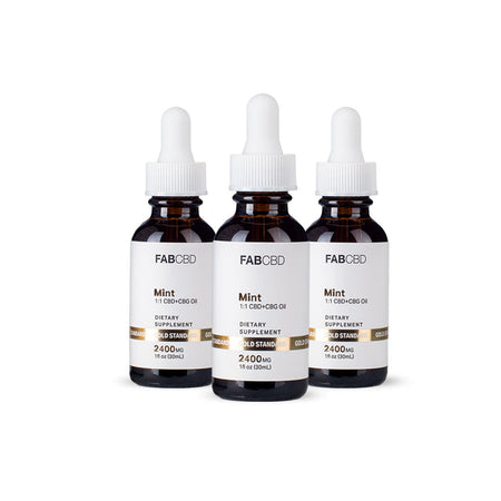 FAB CBD+CBG Oil Mint Flavor Best Sales Price - Tincture Oil