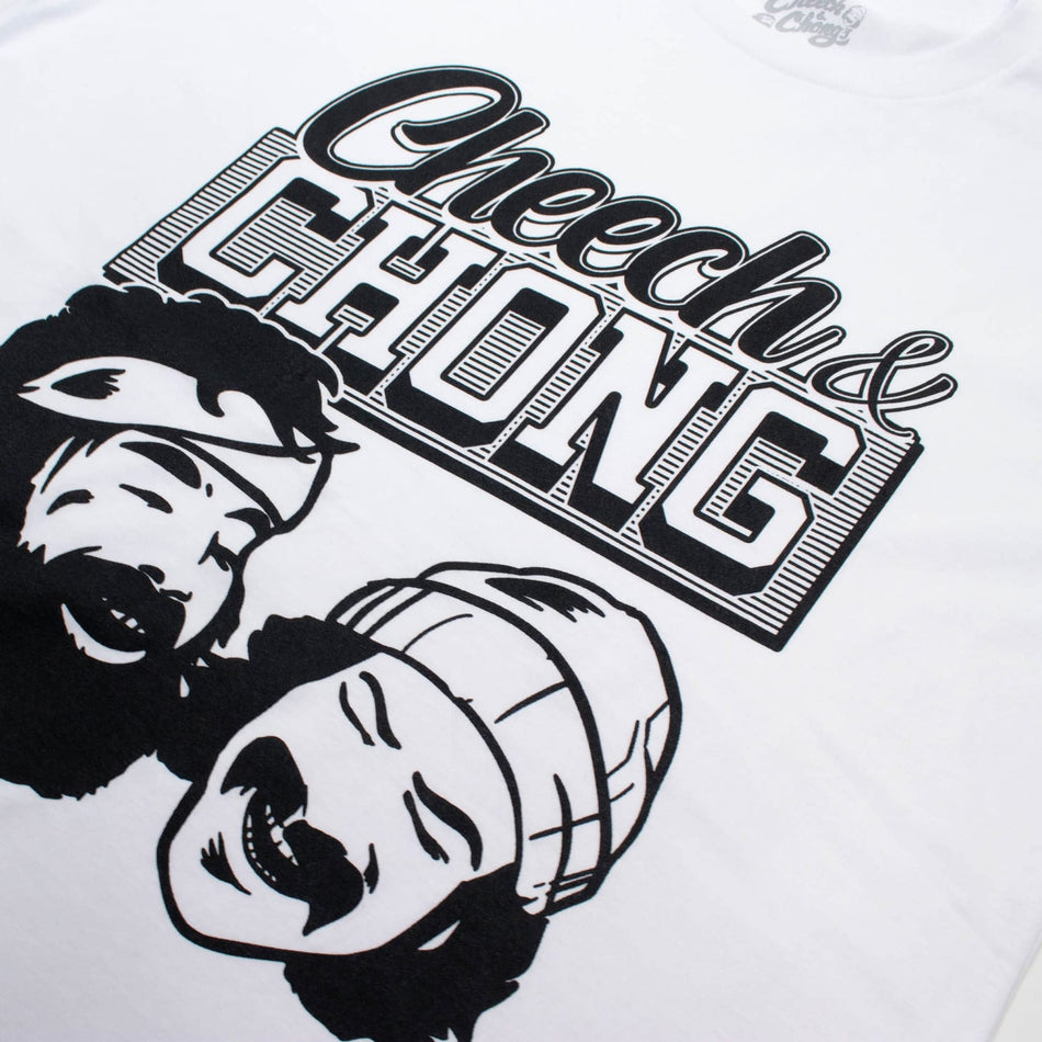 Cheech & Chong Faces Tee – Black/White