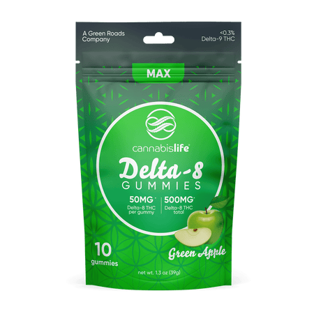 Cannabis Life Green Apple Delta-8 Gummies Best Sales Price - Gummies