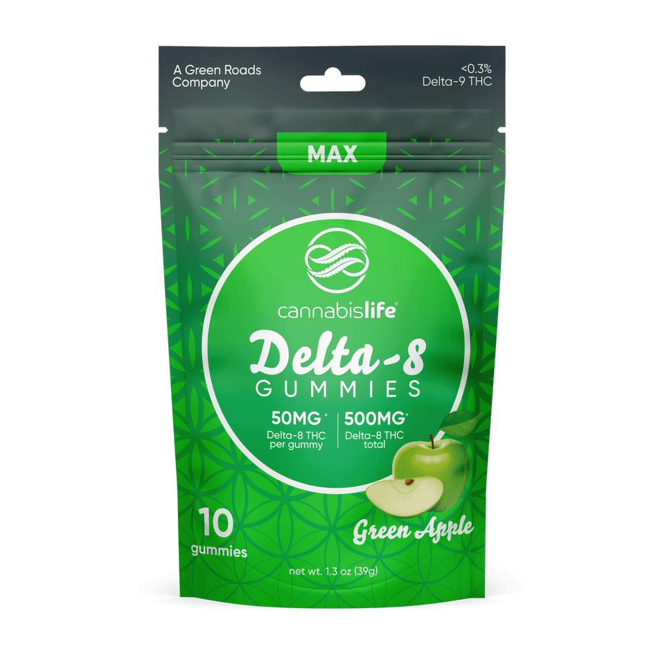 Cannabis Life Green Apple Delta-8 Gummies Best Sales Price - Gummies
