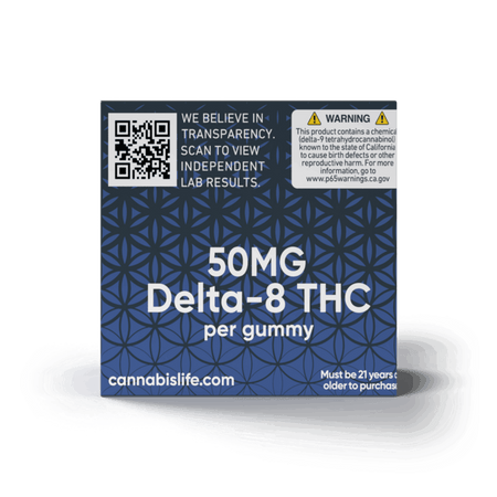 Cannabis Life BLUEBERRY PIE DELTA-8 GUMMIES – (30CT) 1500MG Best Sales Price - Gummies