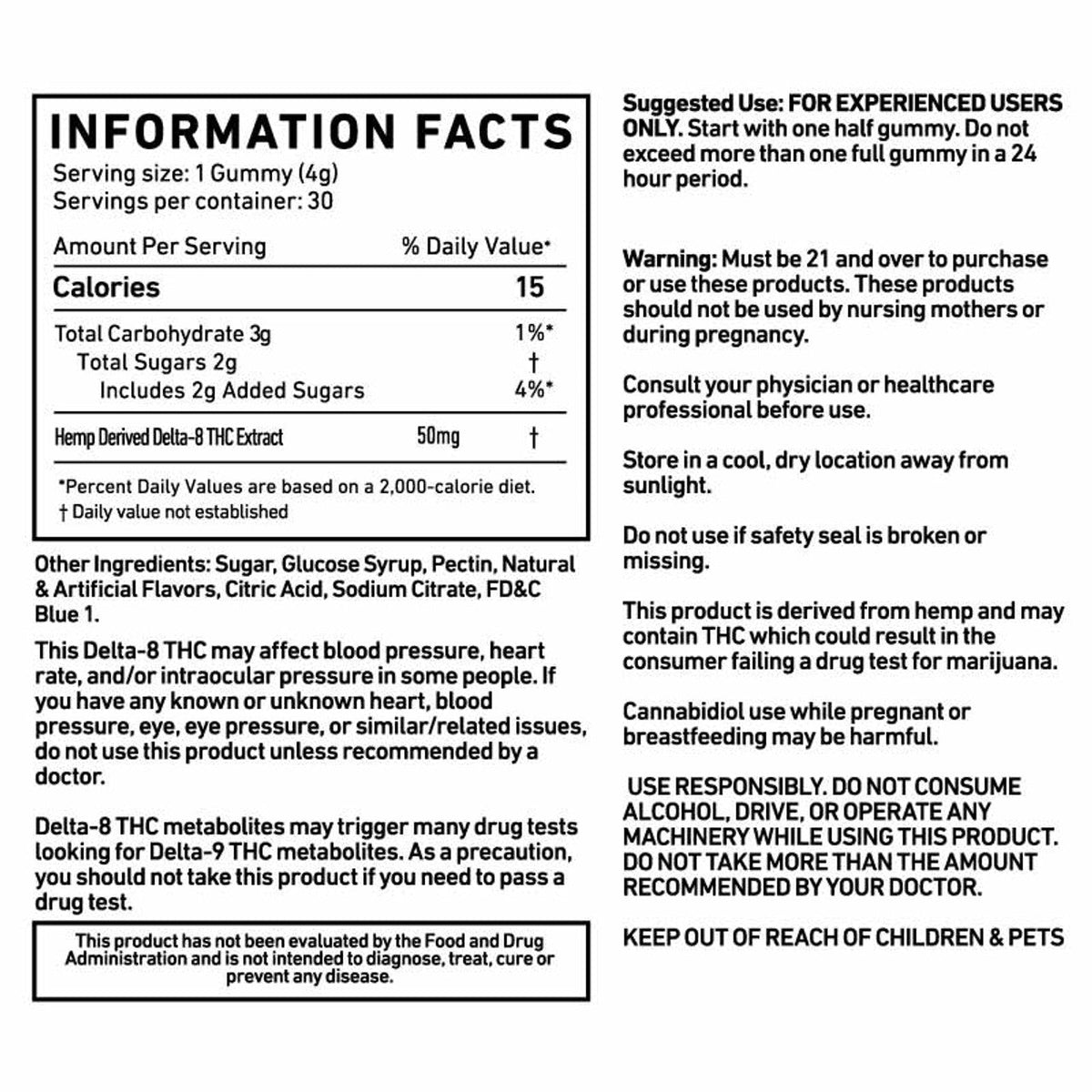 Cannabis Life BLUEBERRY PIE DELTA-8 GUMMIES – (30CT) 1500MG Best Sales Price - Gummies