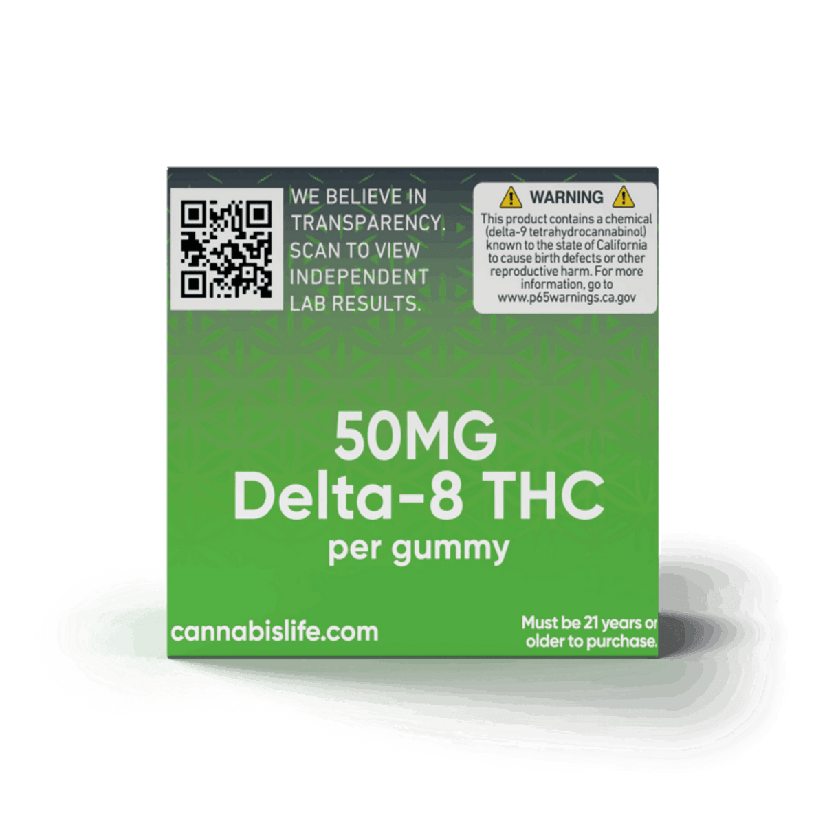 Cannabis Life GREEN APPLE DELTA-8 GUMMIES – (30CT) 1500MG Best Sales Price - Gummies