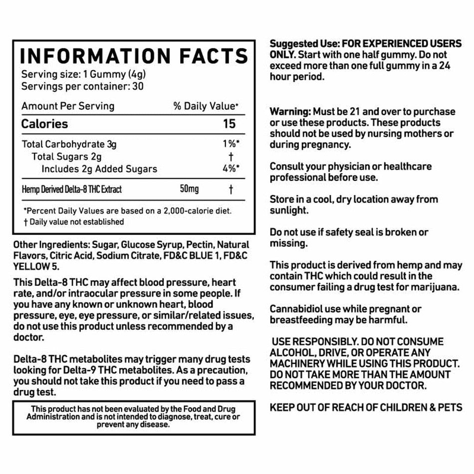 Cannabis Life GREEN APPLE DELTA-8 GUMMIES – (30CT) 1500MG Best Sales Price - Gummies