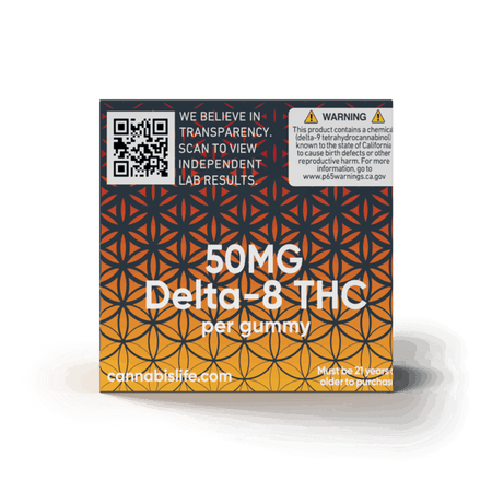 Cannabis Life MANGO HAZE DELTA-8 GUMMIES – (30CT) 1500MG Best Sales Price - Gummies