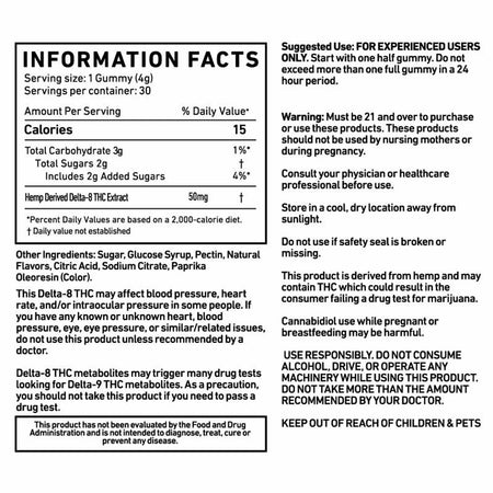 Cannabis Life MANGO HAZE DELTA-8 GUMMIES – (30CT) 1500MG Best Sales Price - Gummies